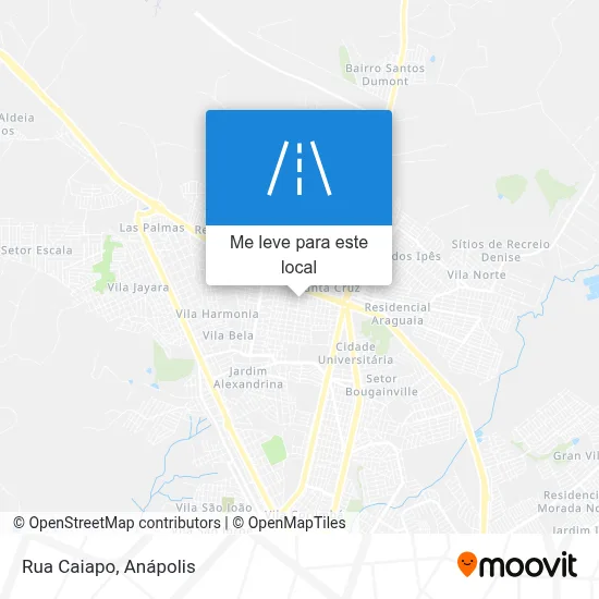 Rua Caiapo mapa