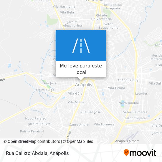 Rua Calixto Abdala mapa