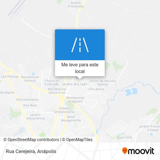 Rua Cerejeira mapa