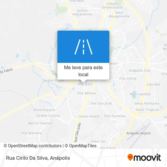 Rua Cirilo Da Silva mapa