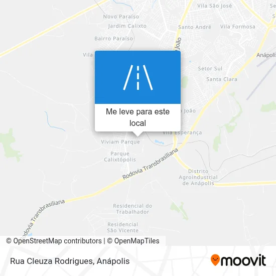 Rua Cleuza Rodrigues mapa