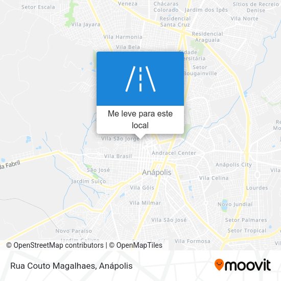 Rua Couto Magalhaes mapa