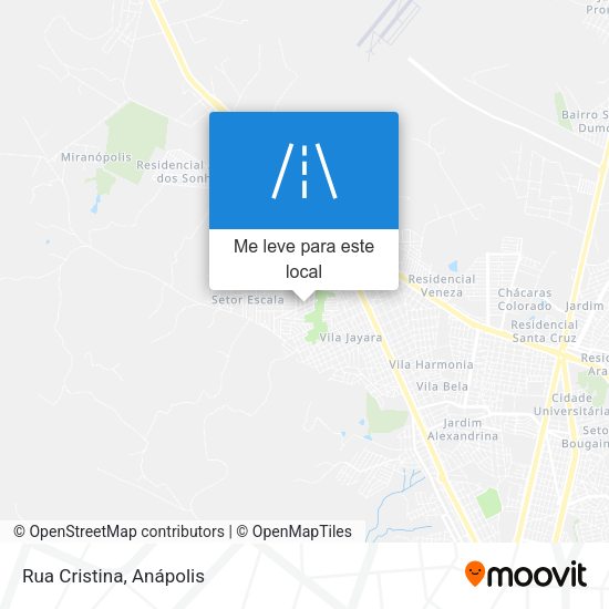 Rua Cristina mapa