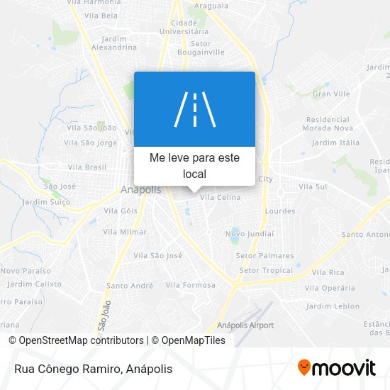 Rua Cônego Ramiro mapa