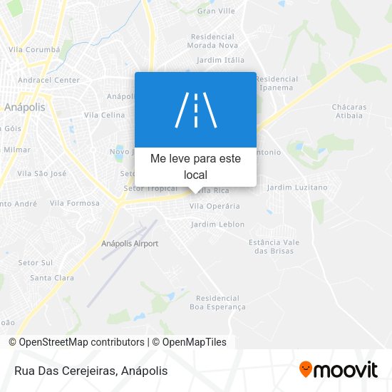 Rua Das Cerejeiras mapa