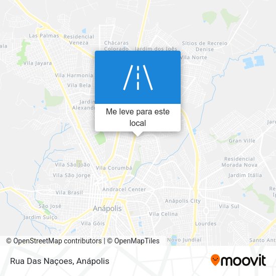 Rua Das Naçoes mapa
