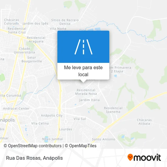 Rua Das Rosas mapa
