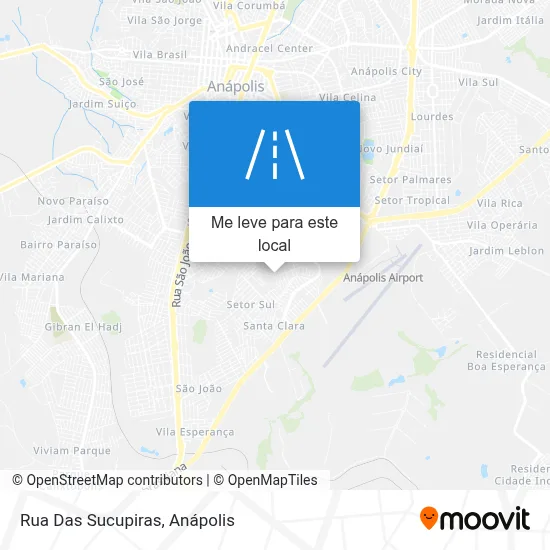 Rua Das Sucupiras mapa
