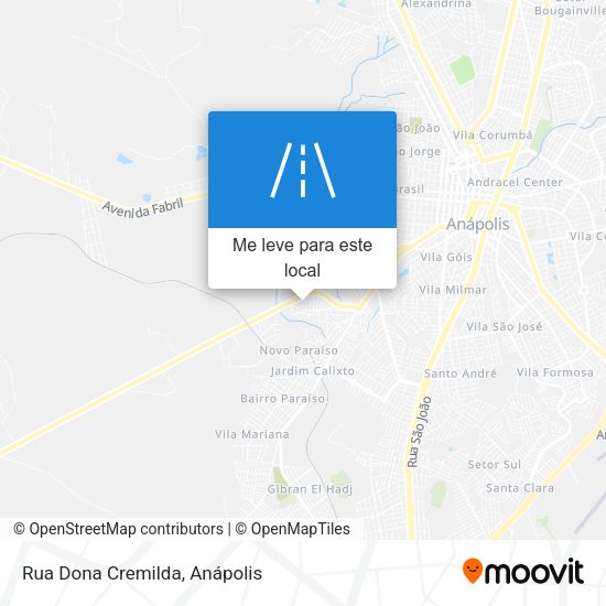 Rua Dona Cremilda mapa
