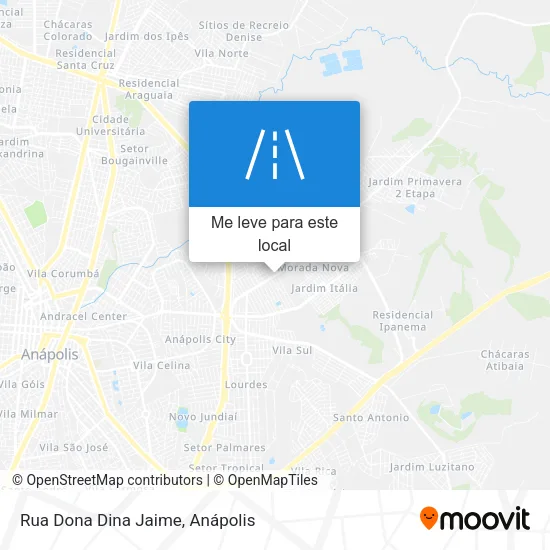 Rua Dona Dina Jaime mapa