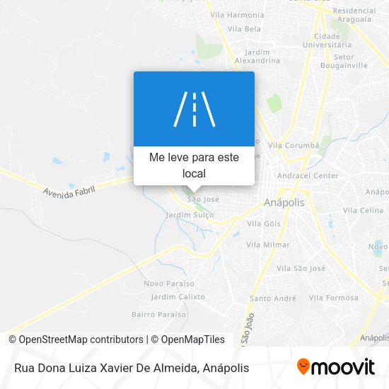 Rua Dona Luiza Xavier De Almeida mapa