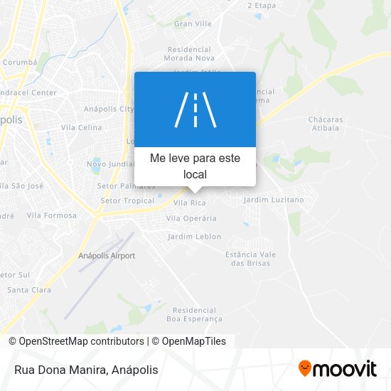 Rua Dona Manira mapa