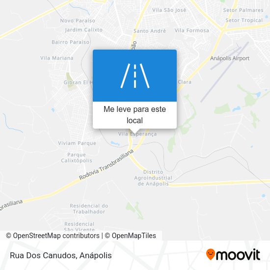 Rua Dos Canudos mapa
