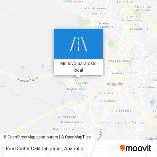 Rua Doutor Calil Dib Zacur mapa