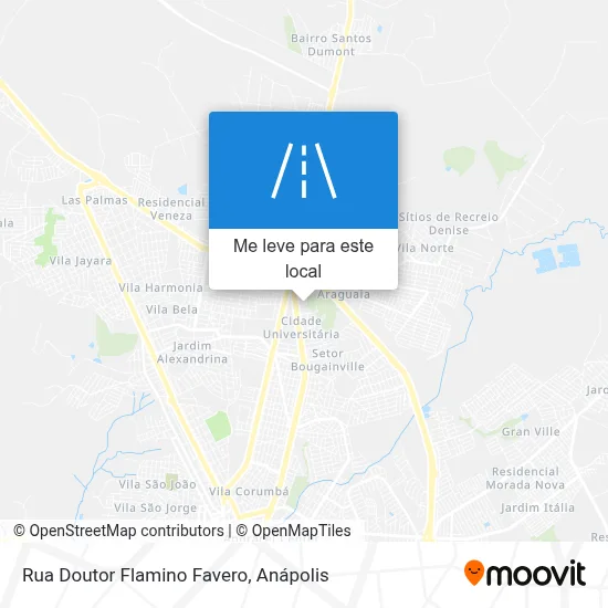 Rua Doutor Flamino Favero mapa