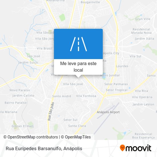 Rua Eurípedes Barsanulfo mapa
