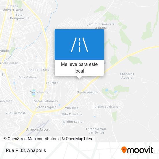 Rua F 03 mapa
