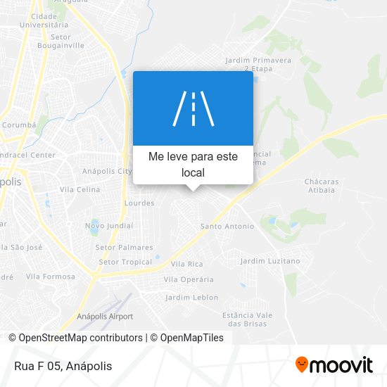Rua F 05 mapa