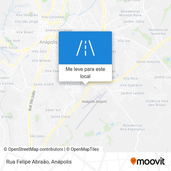 Rua Felipe Abraão mapa