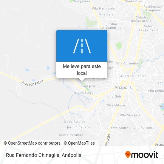 Rua Fernando Chinaglia mapa