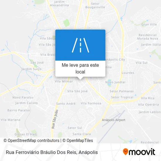 Rua Ferroviário Bráulio Dos Reis mapa