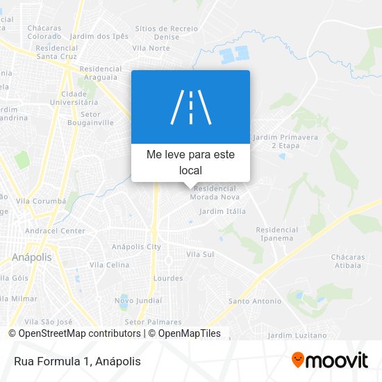 Rua Formula 1 mapa