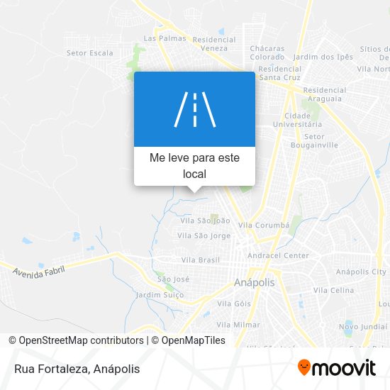 Rua Fortaleza mapa