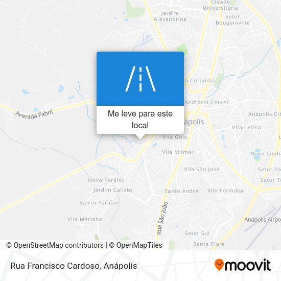 Rua Francisco Cardoso mapa