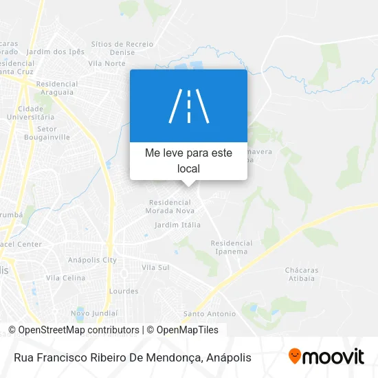 Rua Francisco Ribeiro De Mendonça mapa