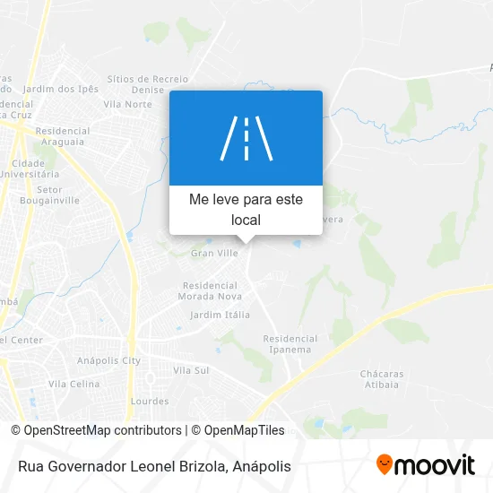 Rua Governador Leonel Brizola mapa