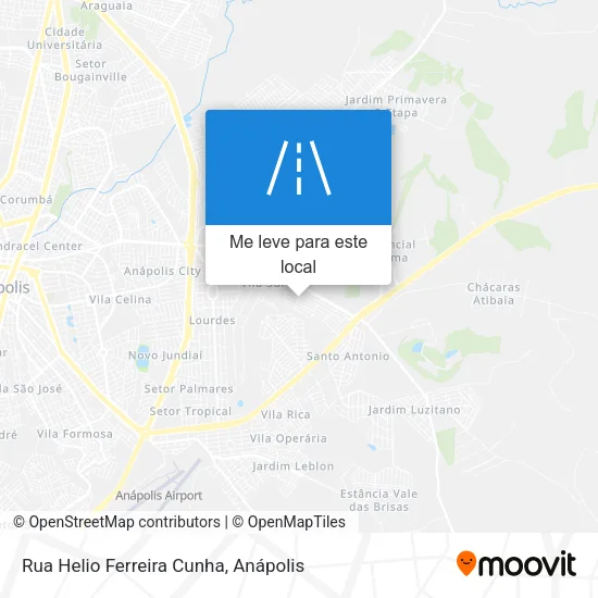 Rua Helio Ferreira Cunha mapa