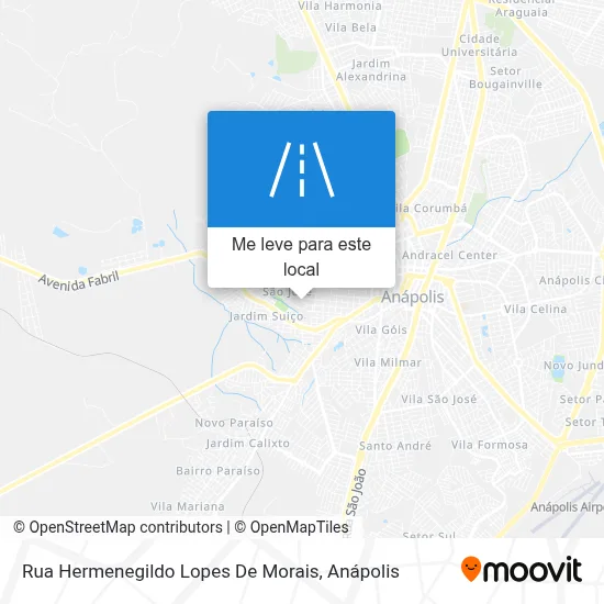 Rua Hermenegildo Lopes De Morais mapa