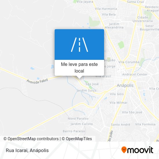 Rua Icarai mapa