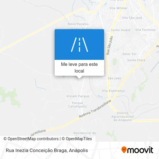 Rua Inezia Conceição Braga mapa