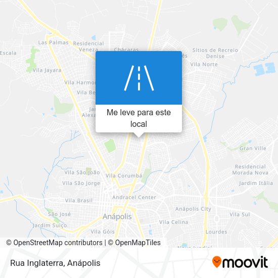 Rua Inglaterra mapa
