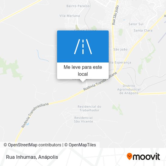 Rua Inhumas mapa