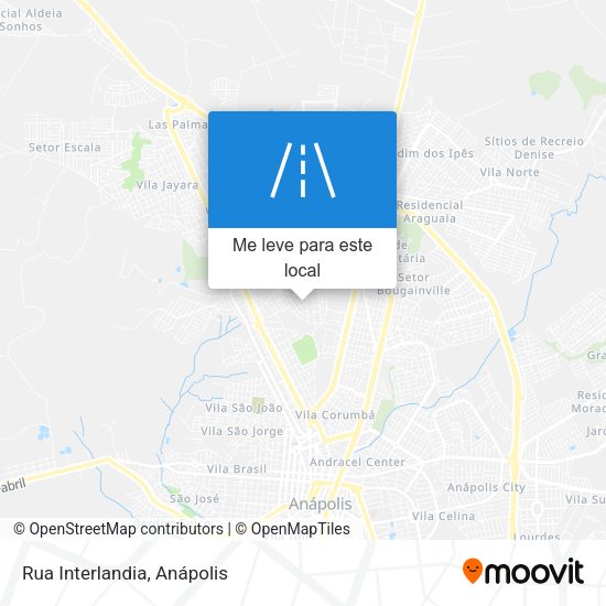 Rua Interlandia mapa