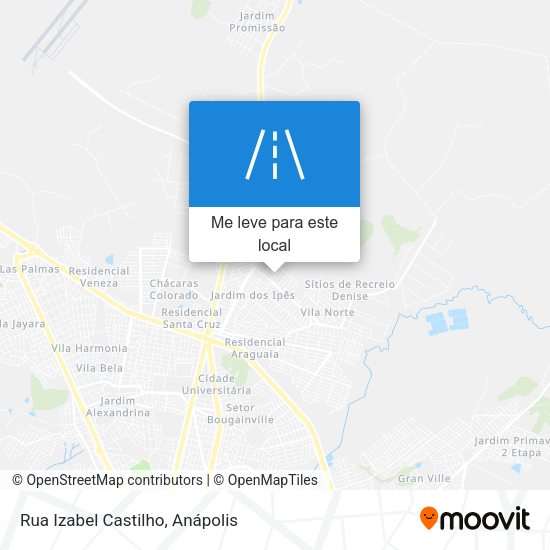 Rua Izabel Castilho mapa