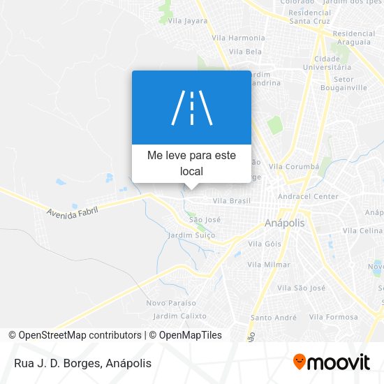 Rua J. D. Borges mapa