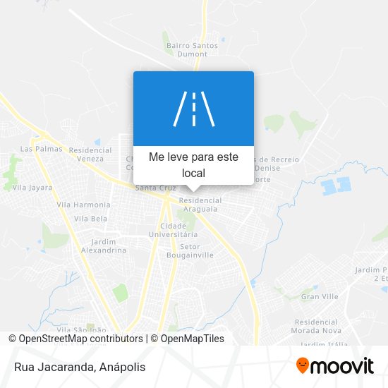 Rua Jacaranda mapa