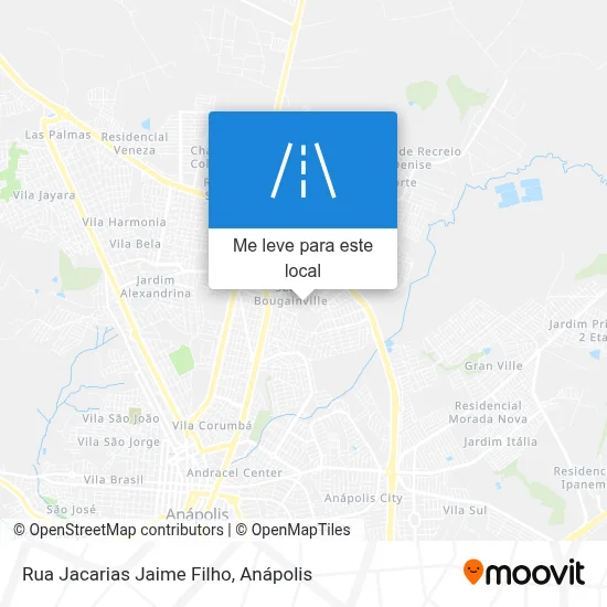 Rua Jacarias Jaime Filho mapa