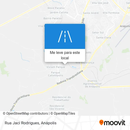 Rua Jaci Rodrigues mapa