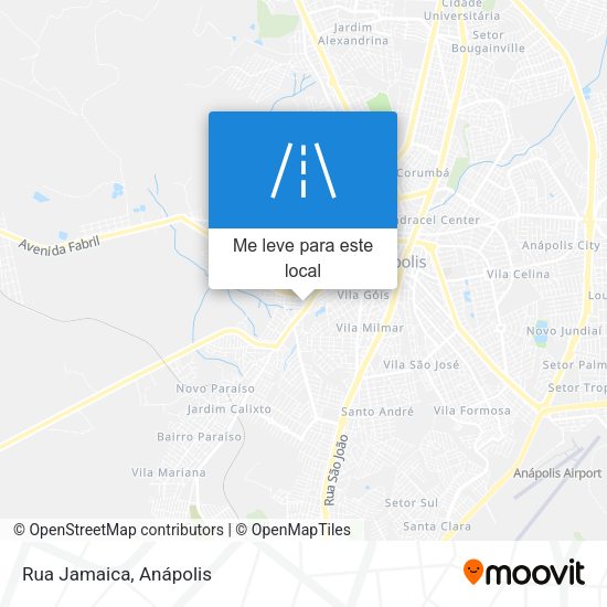 Rua Jamaica mapa