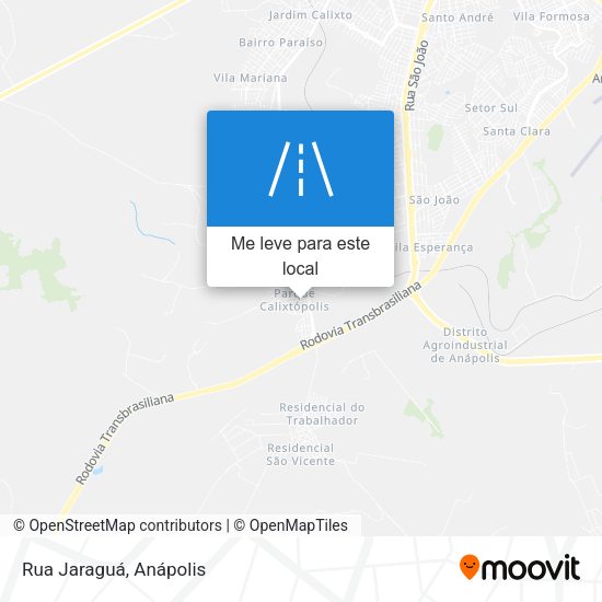 Rua Jaraguá mapa