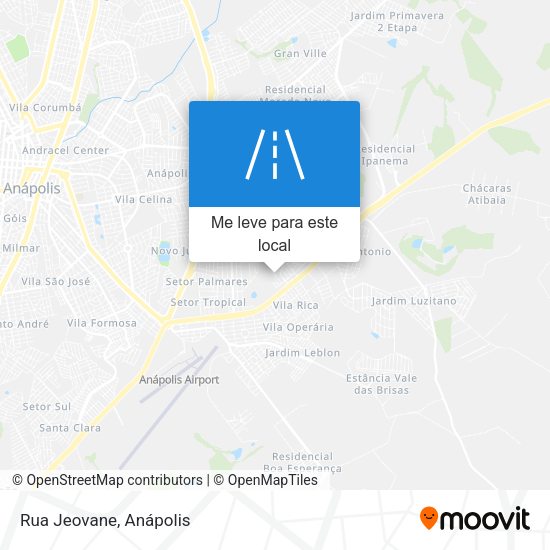 Rua Jeovane mapa
