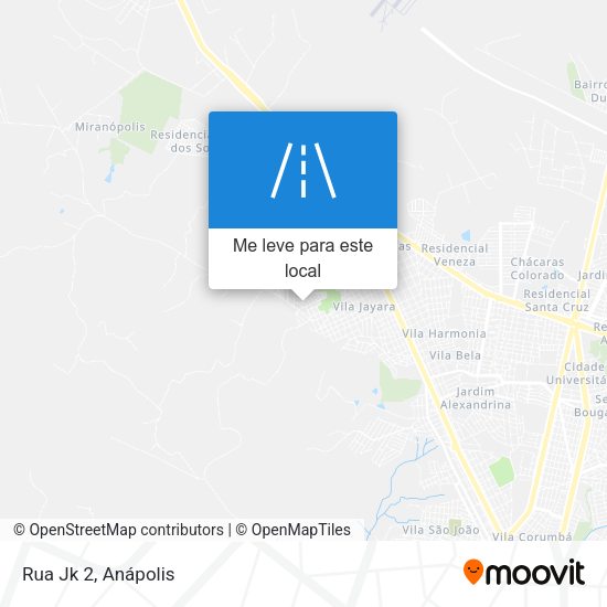 Rua Jk 2 mapa