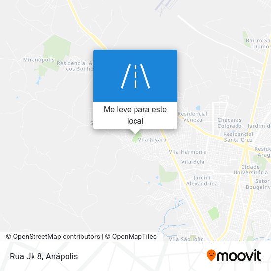 Rua Jk 8 mapa