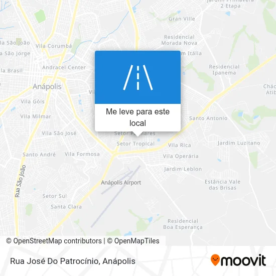 Rua José Do Patrocínio mapa