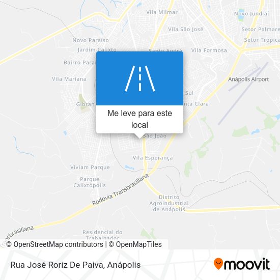 Rua José Roriz De Paiva mapa