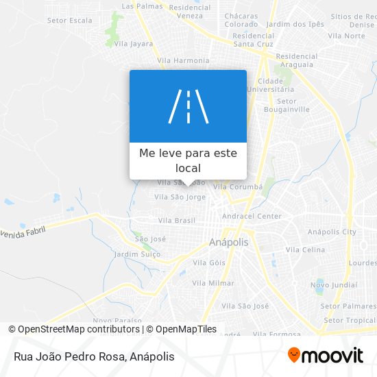 Rua João Pedro Rosa mapa